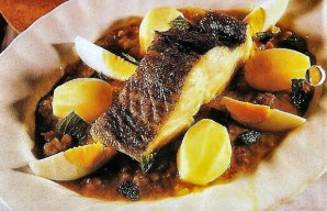 Portuguese Baked Cod with Mint Recipe