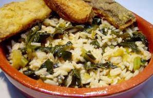 Portuguese Kale Rice Recipe