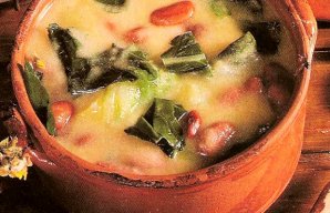 Portuguese Cornmeal & Collard Greens Soup Recipe