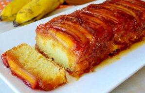 Portuguese Banana Caramelized Cake Recipe