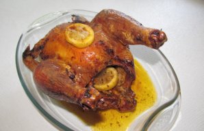 Portuguese Roasted Chicken with Beer & Lemon Recipe