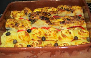 Portuguese Baked Cod with Mayonnaise Recipe