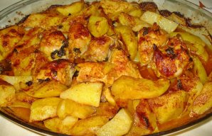 Portuguese Roasted Chicken with Potatoes Recipe