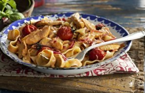 Portuguese Style Penne Pasta with Chicken Recipe