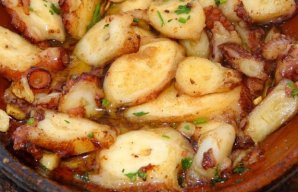 Portuguese Roasted Octopus with Garlic Sauce Recipe