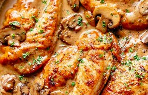  Portuguese Chicken Steaks with Mushrooms Recipe