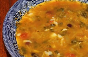 Portuguese Cabbage & Kale Soup Recipe