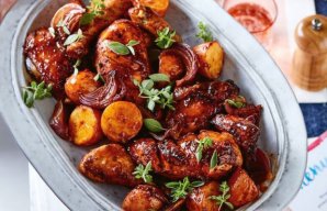 Portuguese Roasted Chicken with Bacon & Beer Recipe