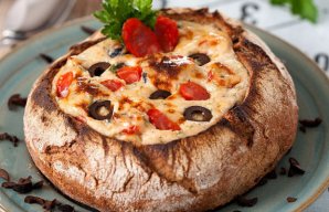 Portuguese Style Toast with Olives & Cheese Recipe
