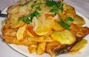 Portuguese Baked Fish Fillets with Mushrooms Recipe