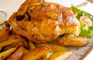 Portuguese Roast Chicken with Potatoes Recipe