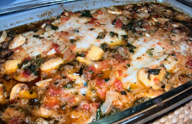 Portuguese Baked Fish Fillets with Mushrooms Recipe