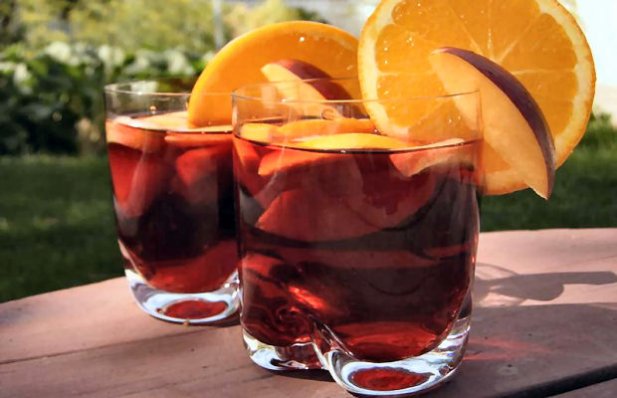 Quench your thirst with a fruity Portuguese sangria on a hot summer day.