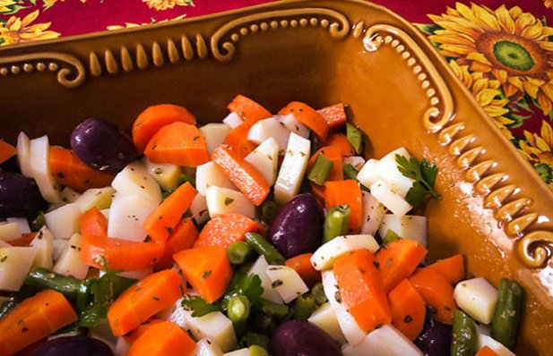 Portuguese Cooked Vegetable Salad Recipe - Portuguese Recipes