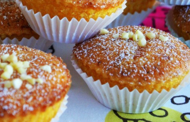 Portuguese Almond Cupcakes Recipe - Portuguese Recipes