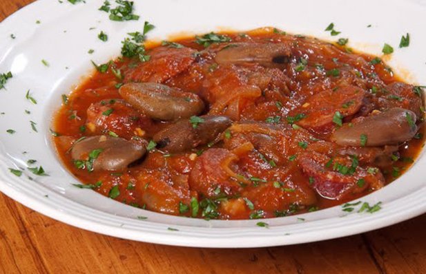How to make Portuguese fava beans stew with Portuguese sausage.