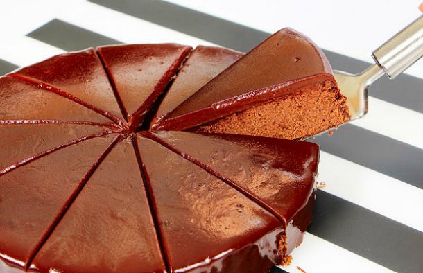Soft Double Chocolate Cake Recipe