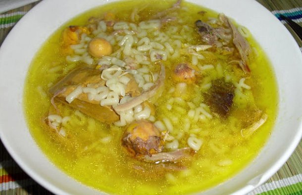 Portuguese Home Style Chicken Soup Recipe - Portuguese Recipes