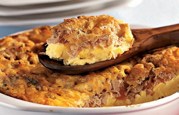 Portuguese Baked Tuna Omelette Recipe - Portuguese Recipes