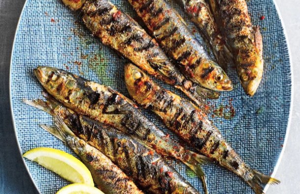 Portuguese Griddle Grilled Sardines Recipe