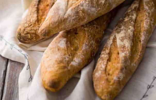 Craving a crusty baguette? Look no further than this easy and crusty French baguette recipe, it only uses 4 ingredients.