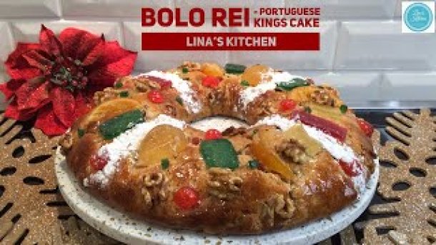 Portuguese Kings Cake (Bolo Rei)