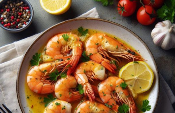 Portuguese Lemon and Garlic Shrimp Recipe